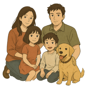 Schéma d'une approche holistique pour l'équilibre du foyer et du chien